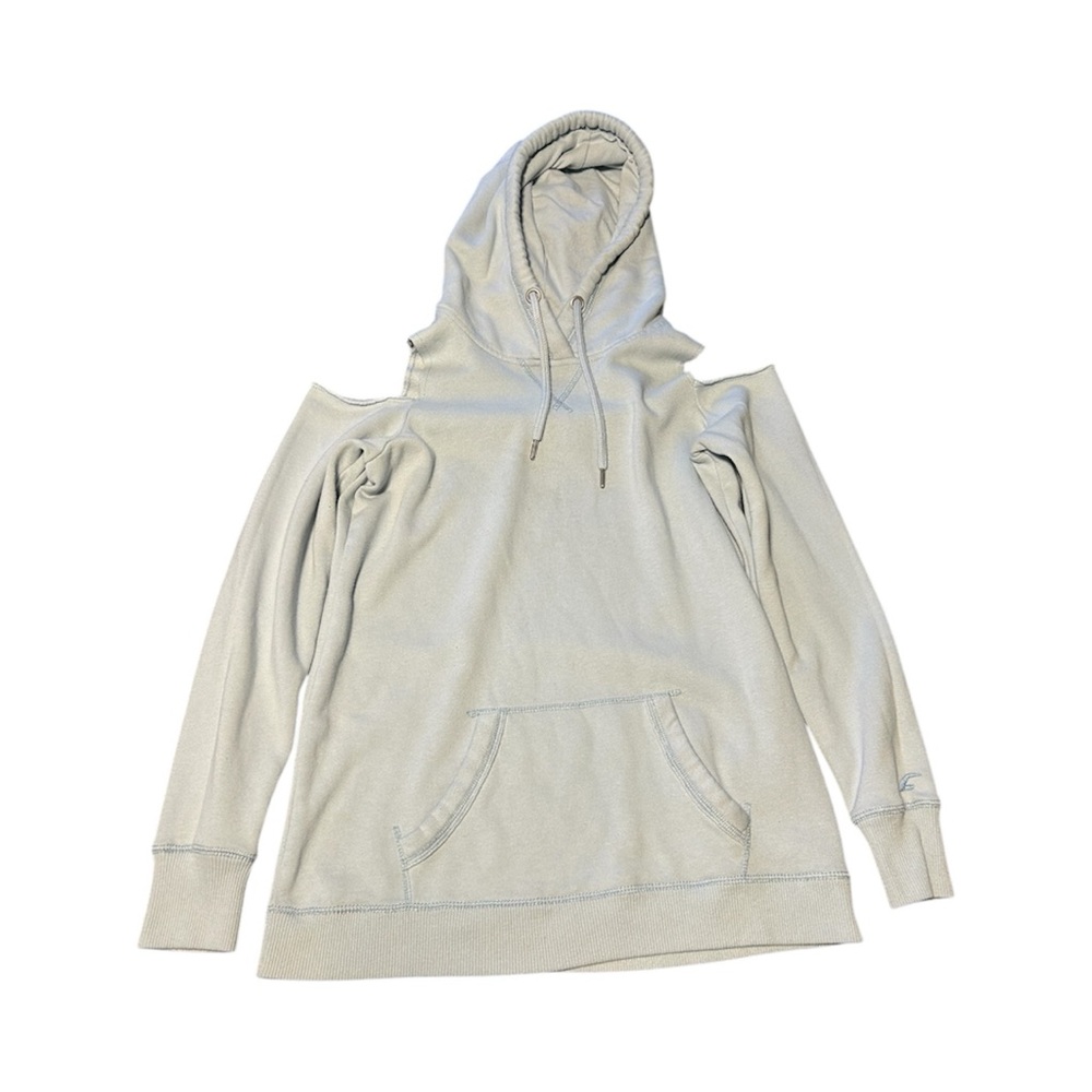 Blue cold Shoulder Hoodie’s